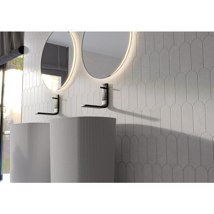 Alure White visschub wandtegel 8x21,5 - WDtegels