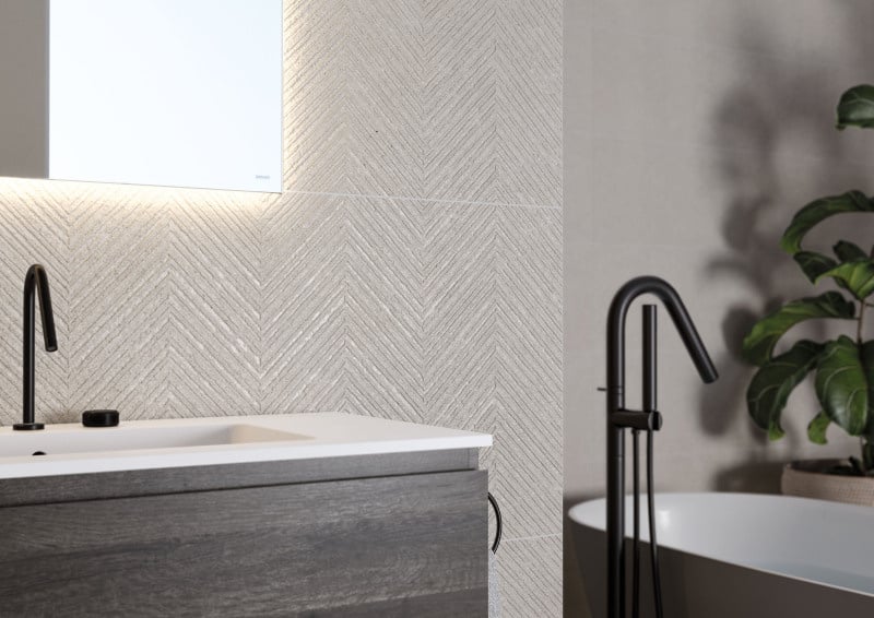 Borneo Pearl Arrow decor wandtegel 60x120 rett