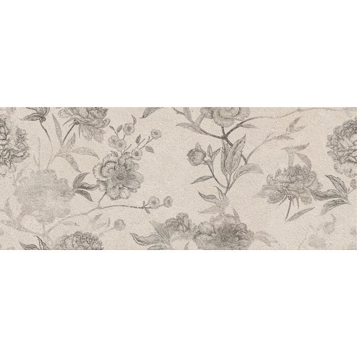 Wandtegel Borneo Sand Malone decor 30x75 rett - WDtegels
