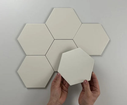 Hexagon Timeless Ivory mat 15x17 - WDtegels