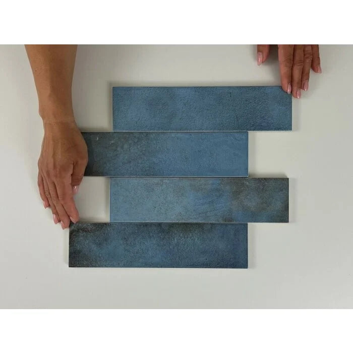 Moon Blue glans 7,5x30 - WDtegels