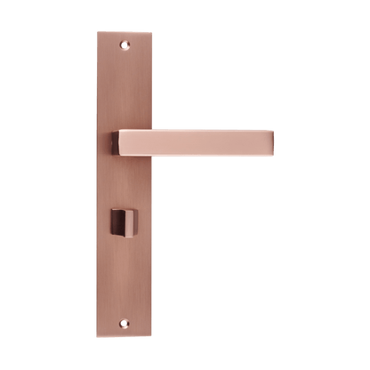 Deurklink Collodi in koper met WC-sluiting 63 mm