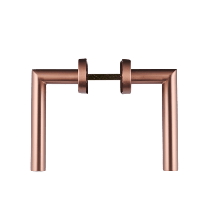 Deurklink Ferrano in koper met cilindergat 55 mm