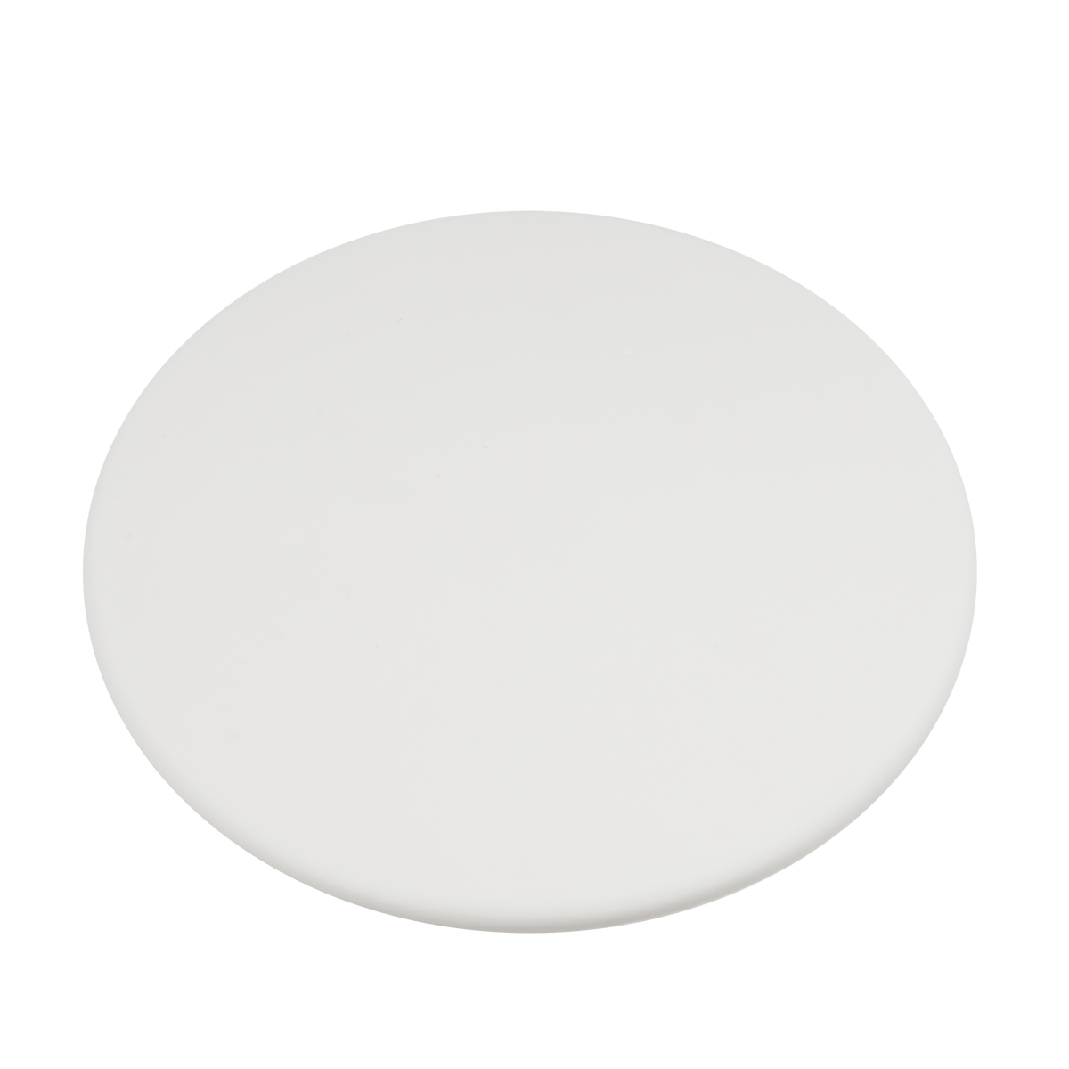 Ronde deurstopper in wit, diameter 8 cm