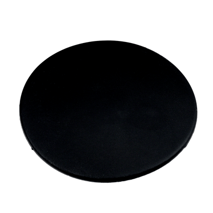 Ronde deurstopper in zwart, diameter 8 cm