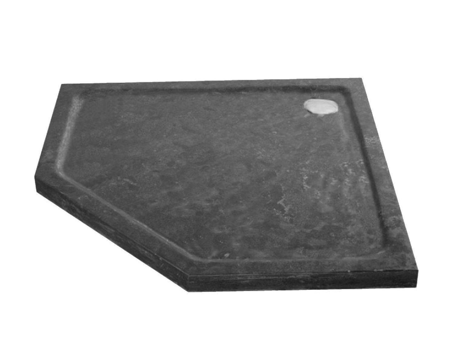 Natural stone shower tray pentagon 90x90