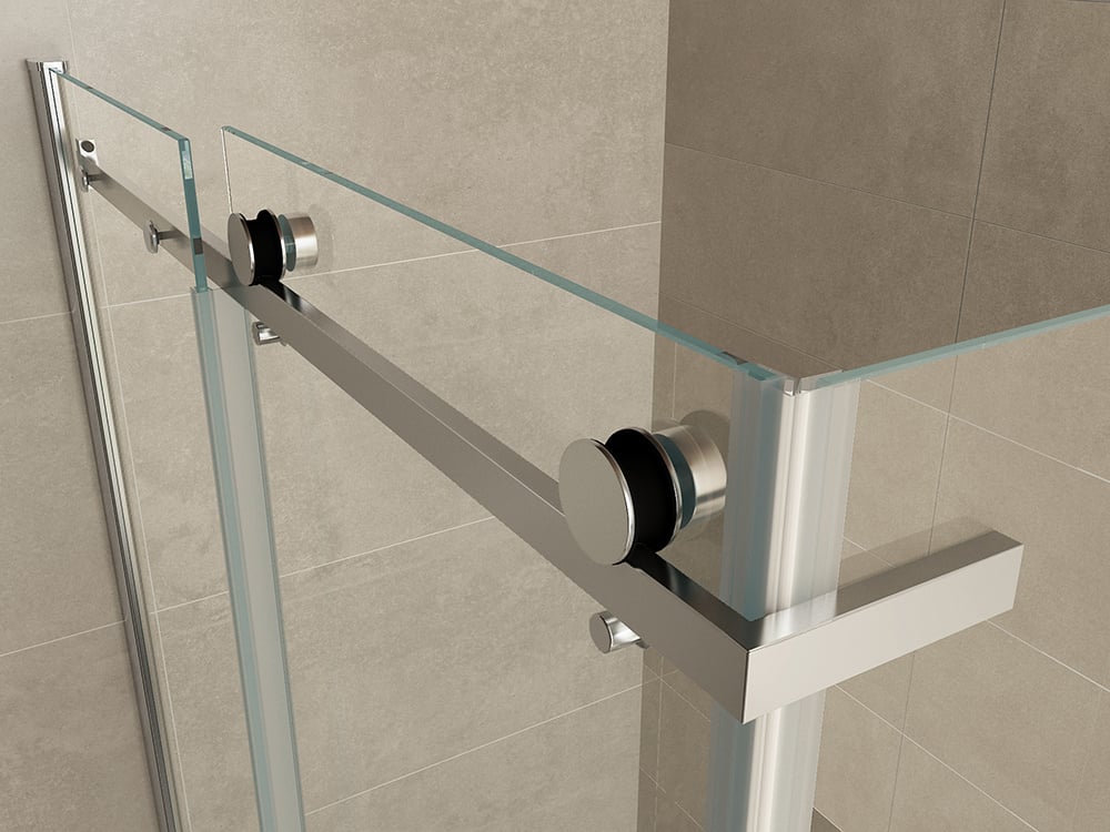 Douchecabine Wiesbaden Pared 120x80x200cm 1 schuifdeur 8mm helder glas met nano - WDtegels