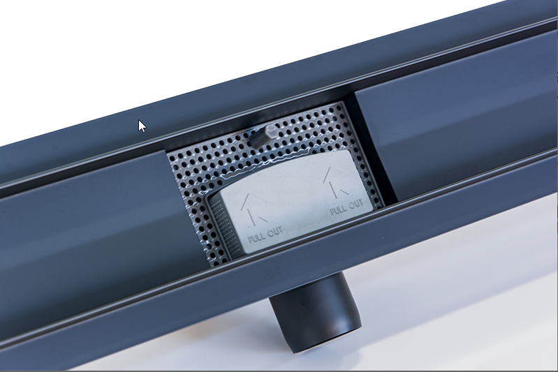 Douchegoot Mat Zwart 60