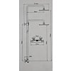 Opbouw doucheset thermostatisch rond | Chroom - WDtegels