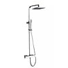 Opbouw doucheset thermostatisch vierkant | Chroom - WDtegels