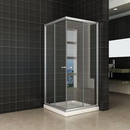 Wiesbaden Eco hoekinstap douchecabine 80x80x190 cm - 5mm helder glas - WDtegels