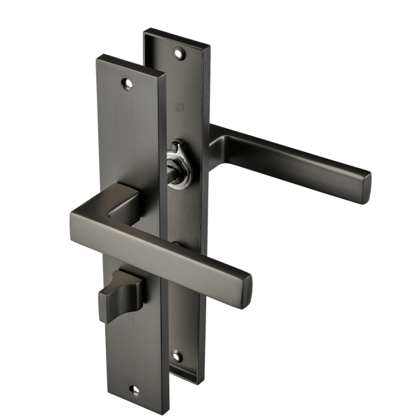 Fano - Gun Metal WC-Slot op Recht Lang Schild - PC 63mm