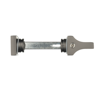 Draaiknop en sluitstift van deurklink Fano in gun metal met WC-sluiting 63 mm