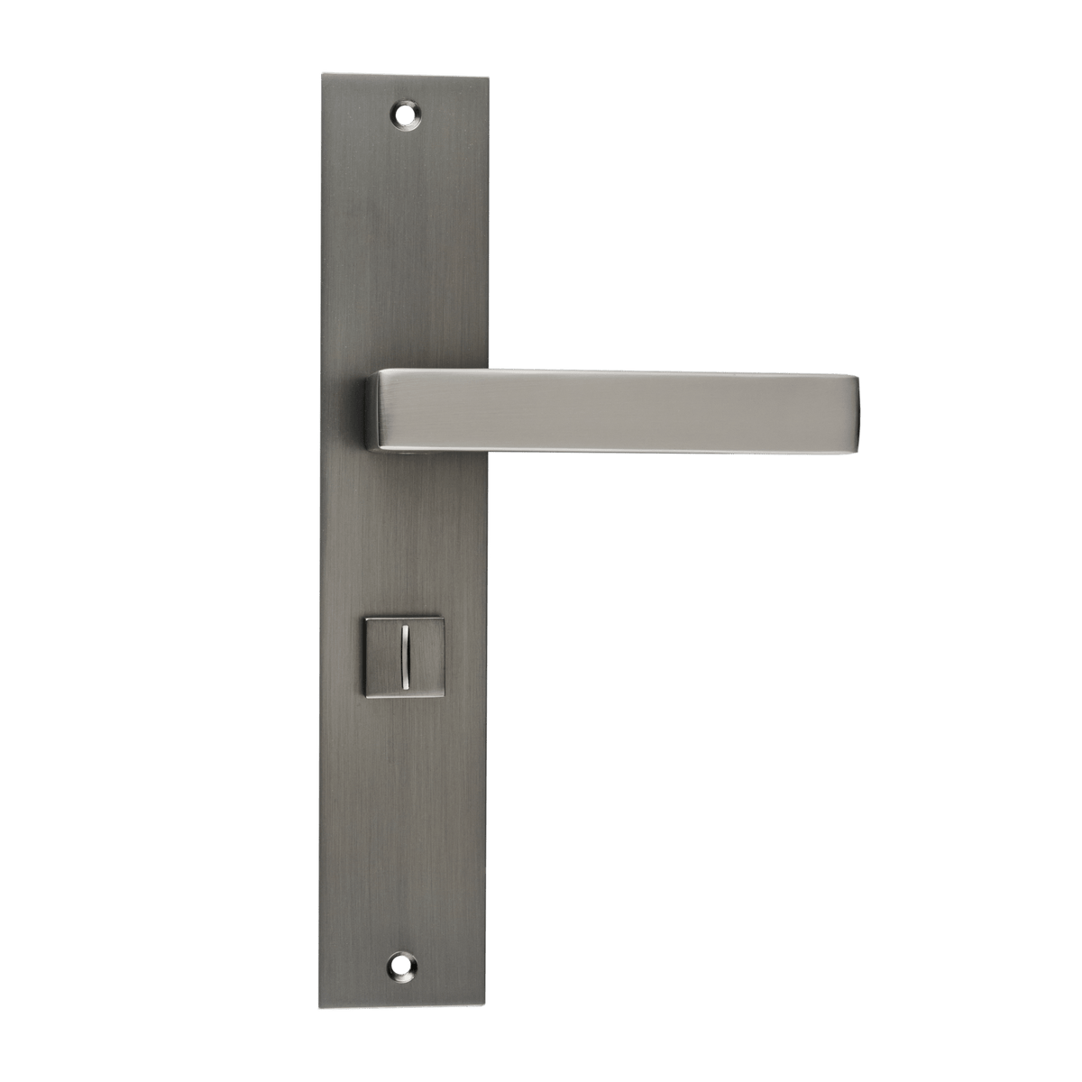 Deurklink Fano in gun metal met WC-sluiting 63 mm