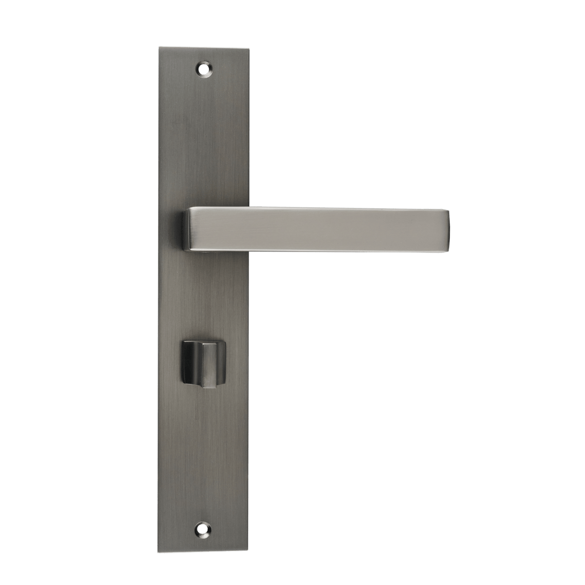 Deurklink Fano in gun metal met WC-sluiting 63 mm
