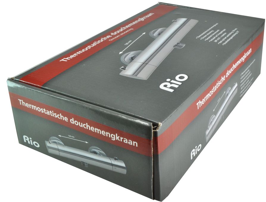 Wiesbaden Rio Therm.douchemengkraan 15cm chroom - WDtegels