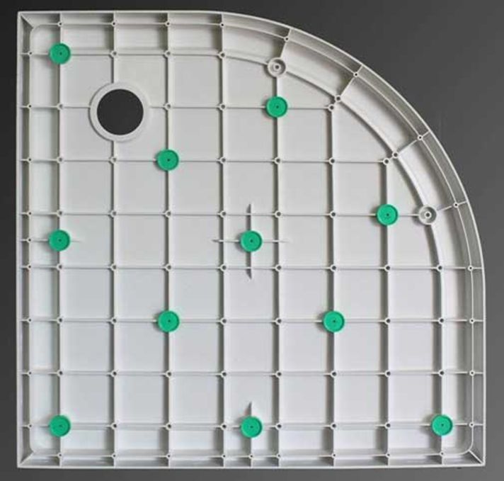 Wiesbaden luxe douchebak SMC 1/4 rond 900x900x40 inbouw wit - WDtegels
