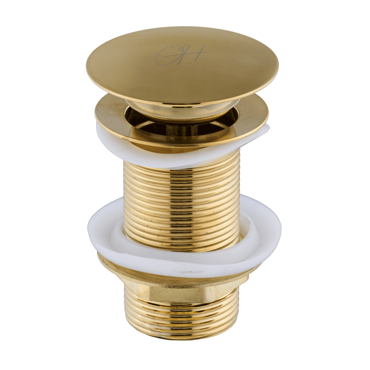 Afvoerplug Flusso in goud met overloop