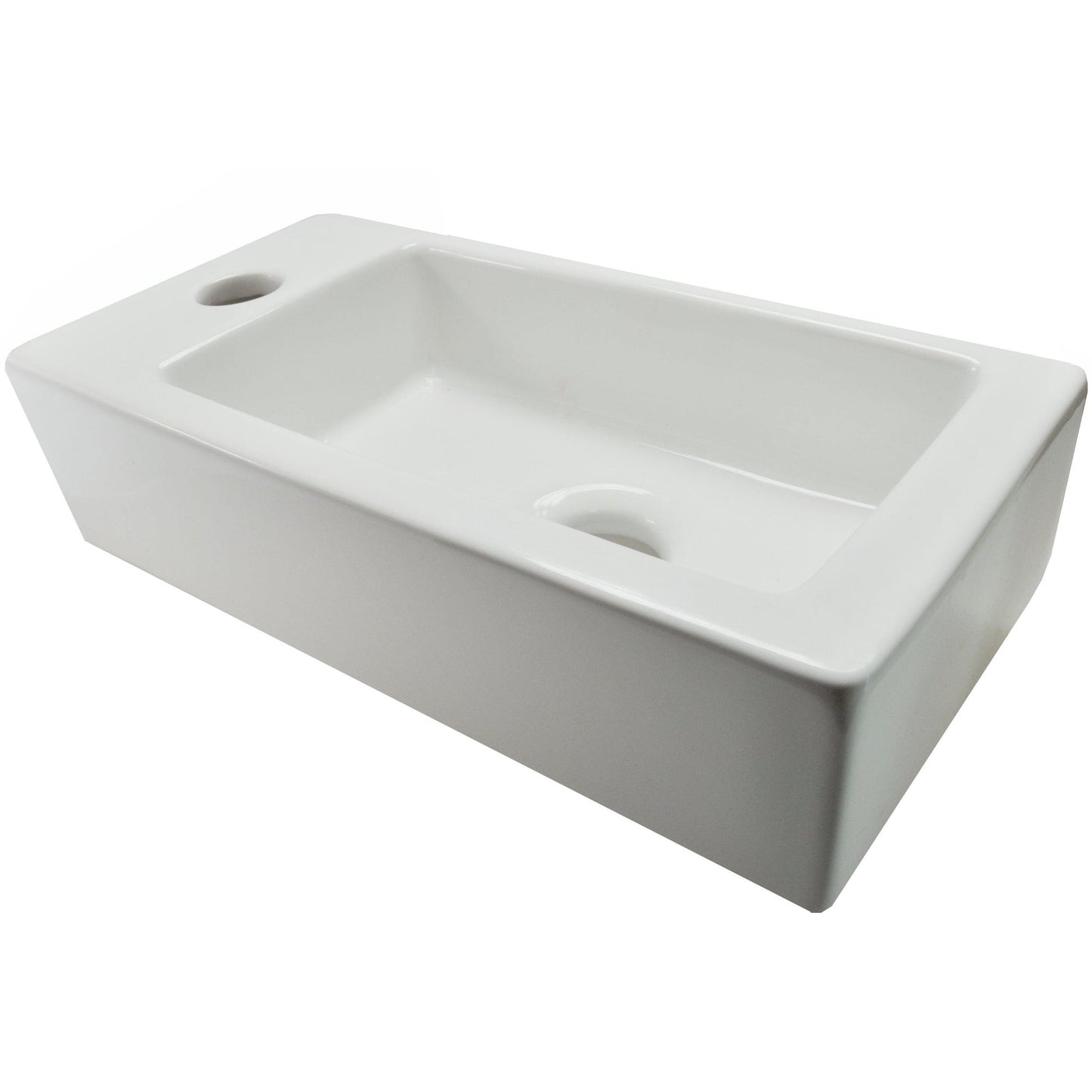 Keramische fontein Qubic mini Links | 36,5x18x9cm