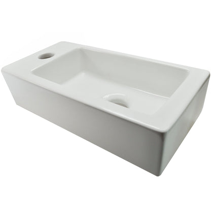 Keramische fontein Qubic mini Links | 36,5x18x9cm
