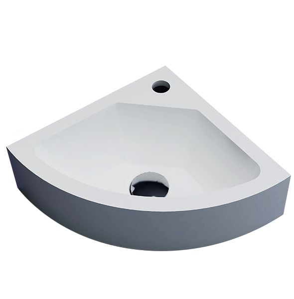 Solid surface Fontein corner | 30x30x10cm