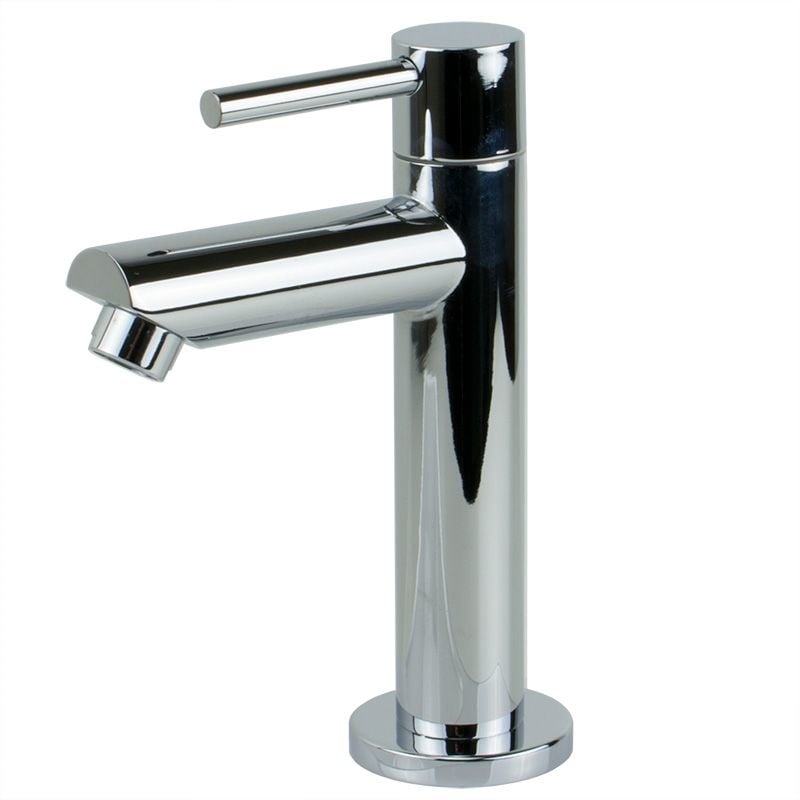 Grifo de fuente redondo cromado