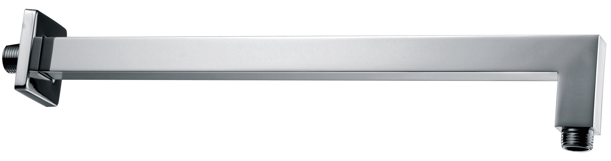 Wiesbaden luxe douche-arm vierkant muurbev.40cm chroom - WDtegels