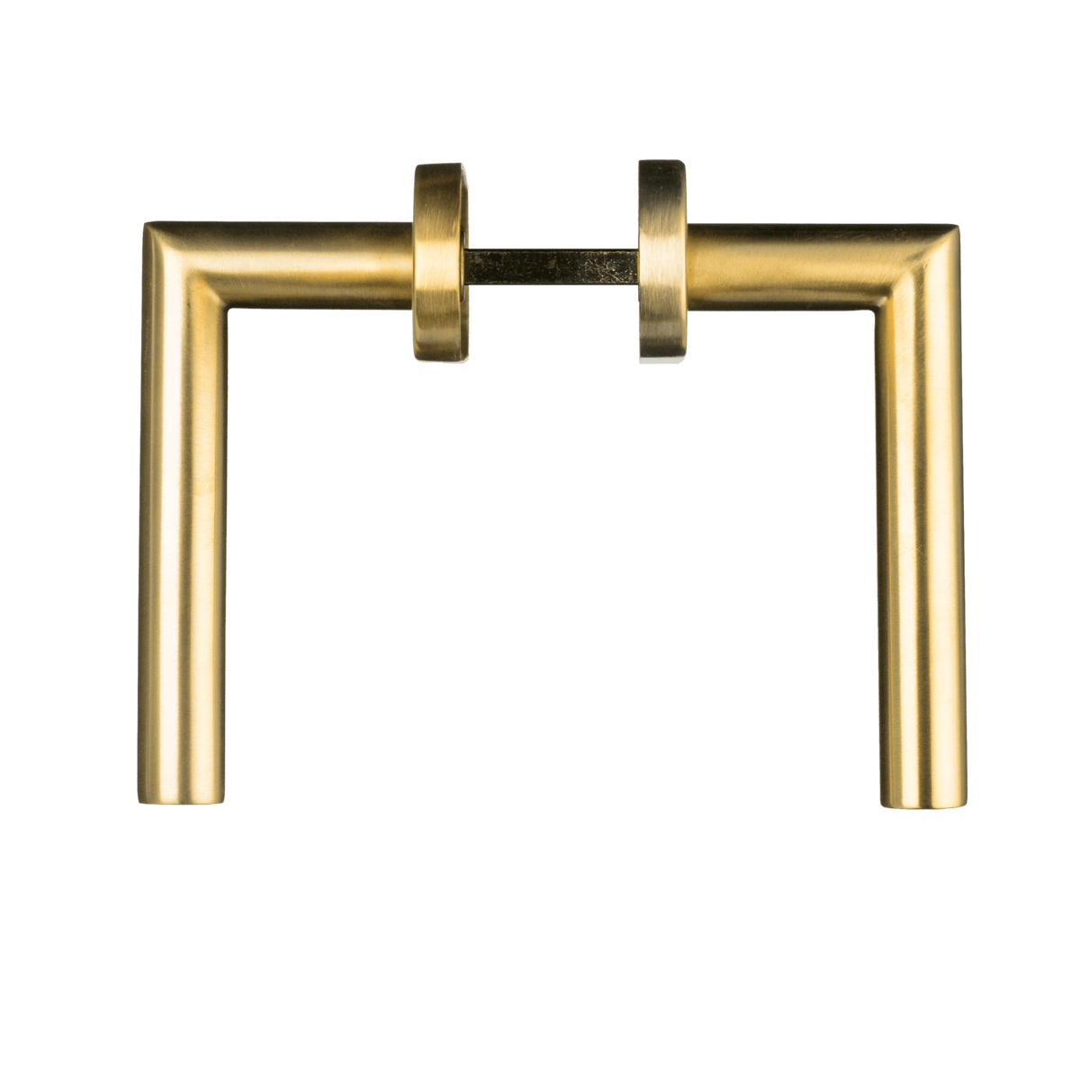 Deurklink Andria in goud met cilindergat 55 mm