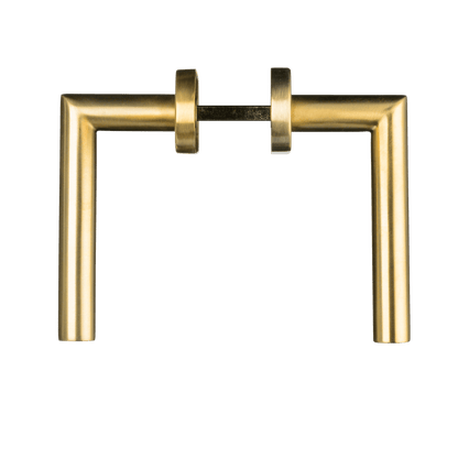 Deurklink Andria in goud met cilindergat 55 mm