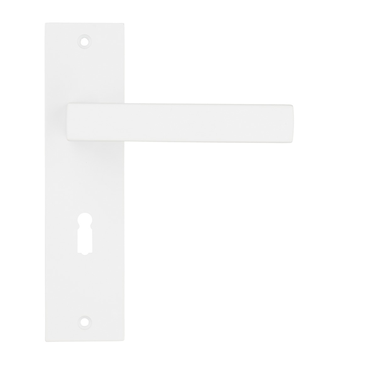 Deurklink Arezzo in wit met sleutelgat 56 mm