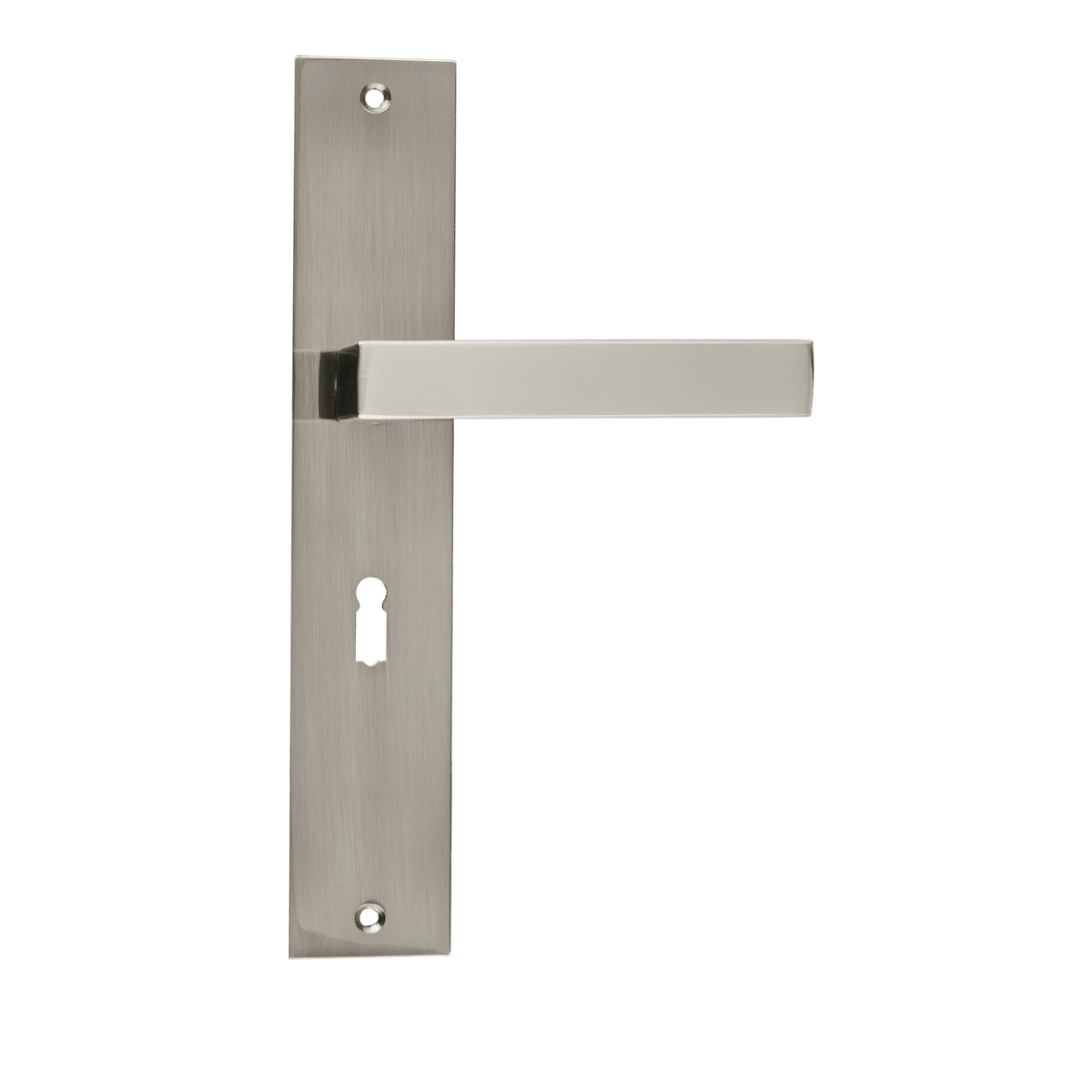 Deurklink Grado in RVS met sleutelgat 56 mm