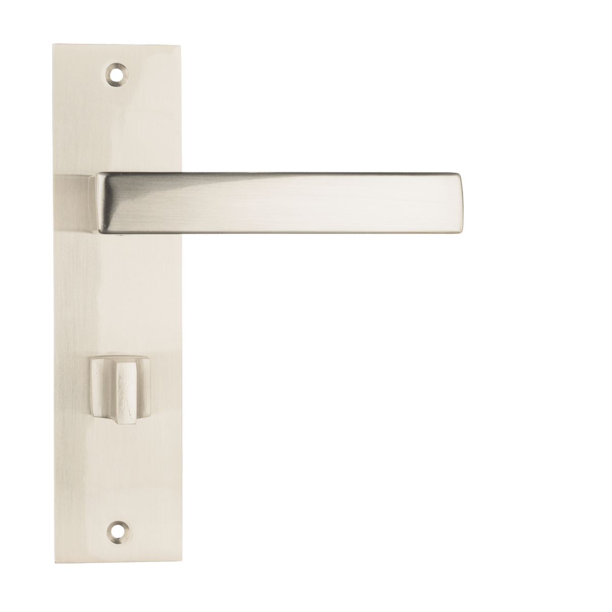 Deurklink Merano in RVS met WC-sluiting 63 mm