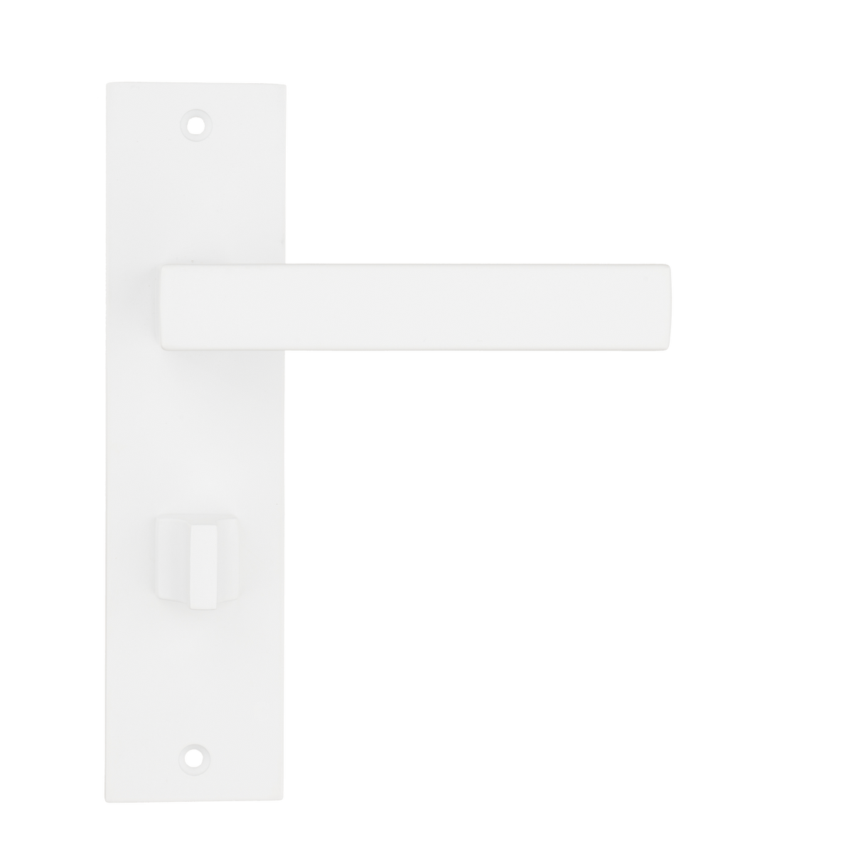 Deurklink Arezzo in wit met WC-sluiting 63 mm