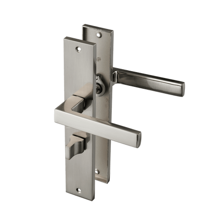Deurklink Grado in RVS met WC-sluiting 63 mm