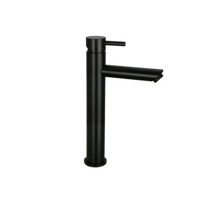 Hoge wastafelkraan Mat Zwart