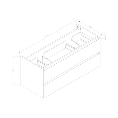 Onderkast Infinity Hoogglans Wit 120
