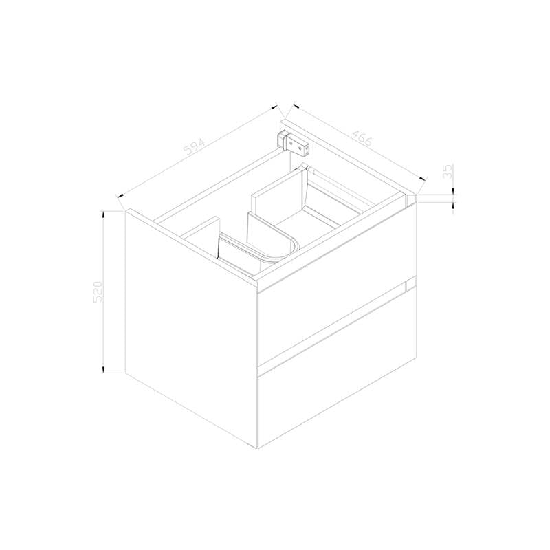 Onderkast Infinity Century Oak 60