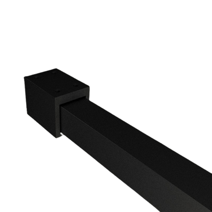 Inloopdouche Olivia 110x200cm Helder Glas Mat Zwart Raamwerk - WDtegels