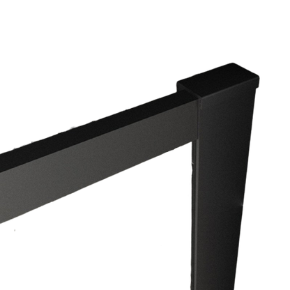 Inloopdouche Olivia 110x200cm Helder Glas Mat Zwart Raamwerk - WDtegels