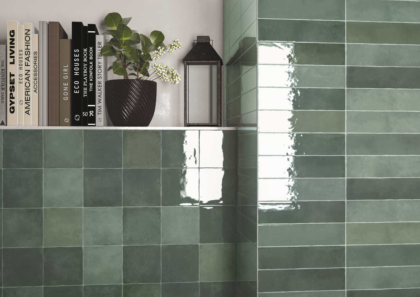 Moos Jade glans handvorm 13x13