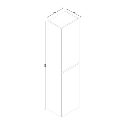 Kolomkast Infinity Hoogglans Wit