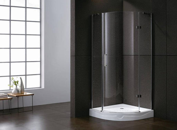 Kwartronde cabine met 1 deur 90