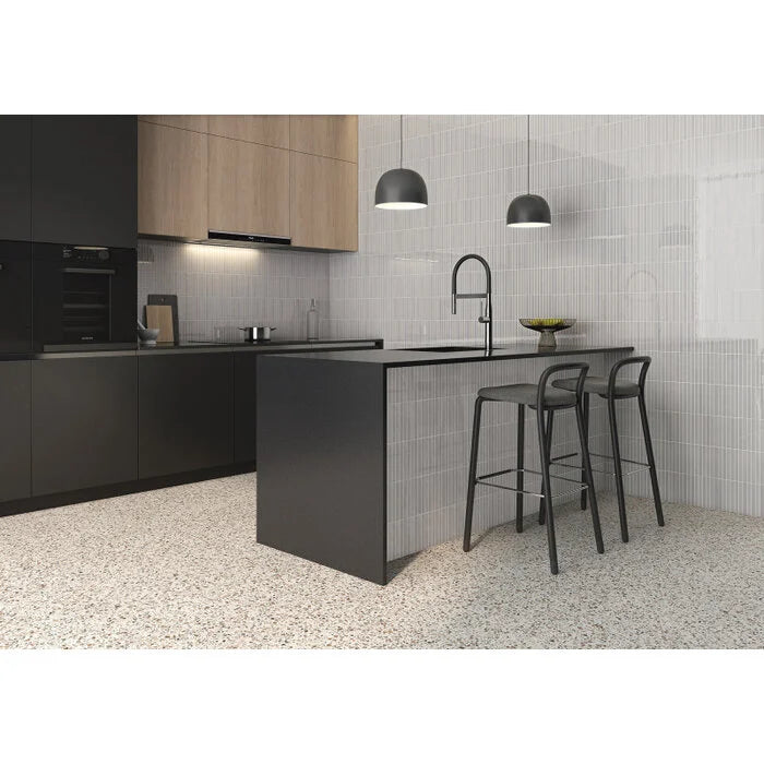 Pencil Kromo Ash mozaiektegel 35x35cm