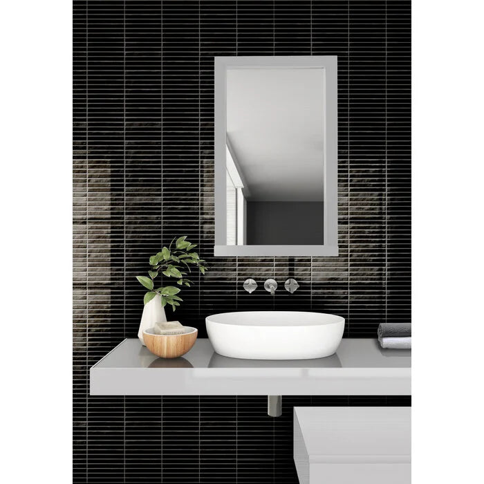 Pencil Kromo Black mozaiektegel 35x35cm