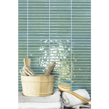 Pencil Kromo Sage mozaiektegel 35x35cm