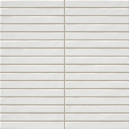 Pencil Kromo White mozaiektegel 35x35cm