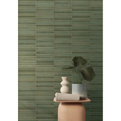 Pencil Raku Emerald mozaiektegel 35x35cm