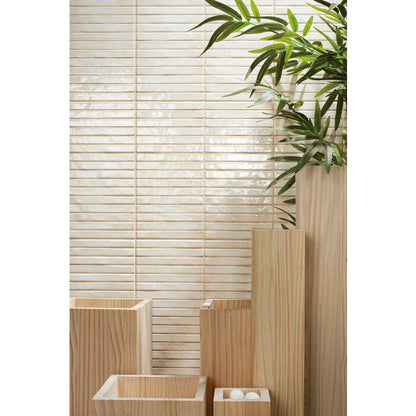 Pencil Raku Pearl mozaiektegel 35x35cm