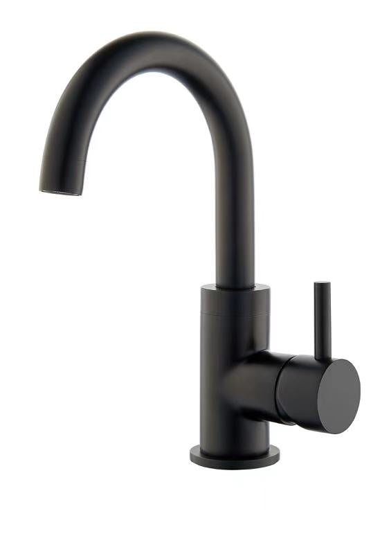Grifo mezclador de lavabo Largo | Negro mate
