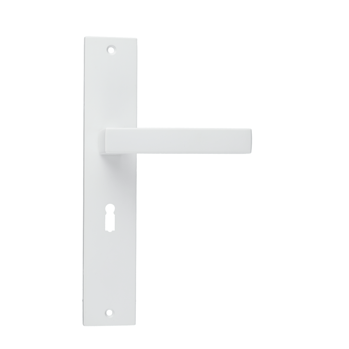 Deurklink Lorto in wit met sleutelgat 56 mm